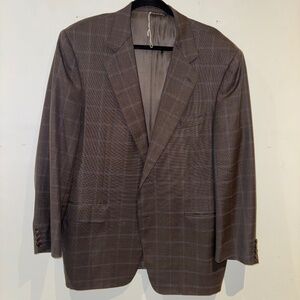 CANALI Brown/Blue Check Blazer